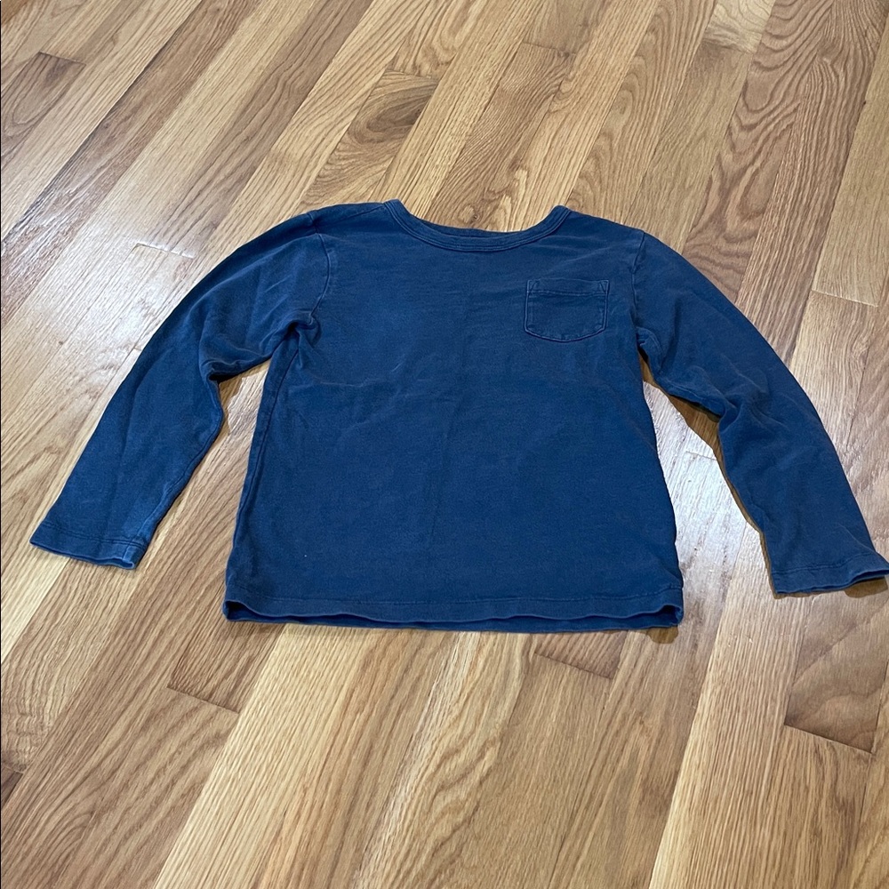 Crewcuts Deep Blue Long Sleeve Tee